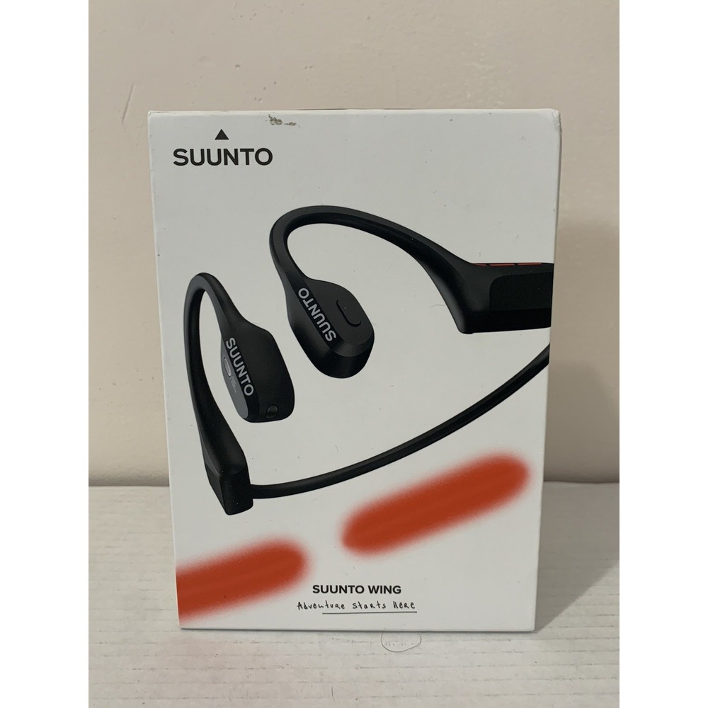 Suunto Wing Open-Ear Headphones Bone Conduction Tech Black Open Box